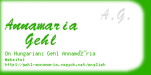 annamaria gehl business card